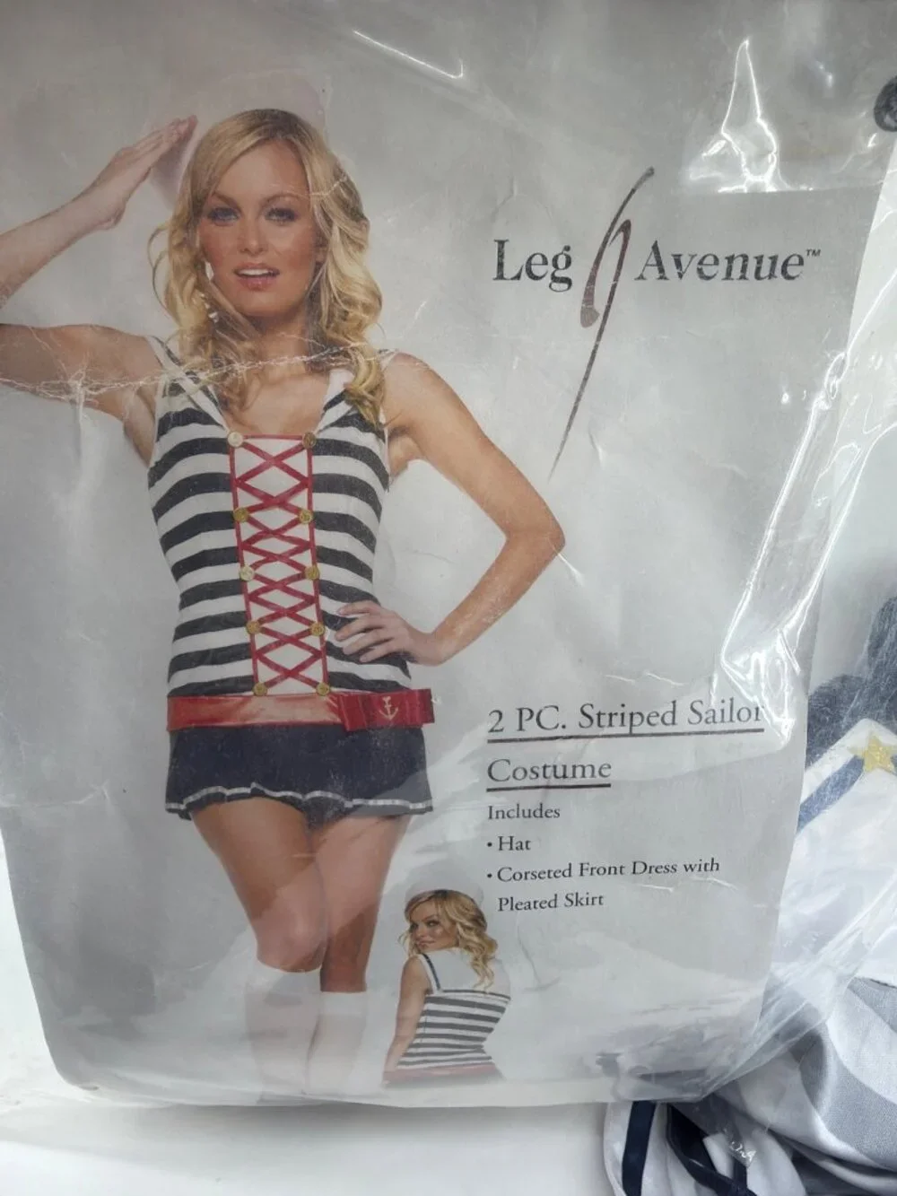 Leg Avenue Sexy Navy Sailor Girl Costume Shipmate Cosplay Set Size S/M